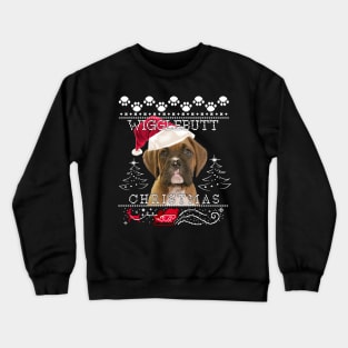 Light Brindle Boxer Dog Christmas Sweater Crewneck Sweatshirt